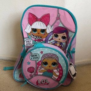 NWT LOL Doll Surprise Backpack Lunch Bag